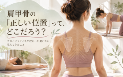 肩甲骨の正しい位置とは?ヨガとピラティスで学んだ姿勢の違い